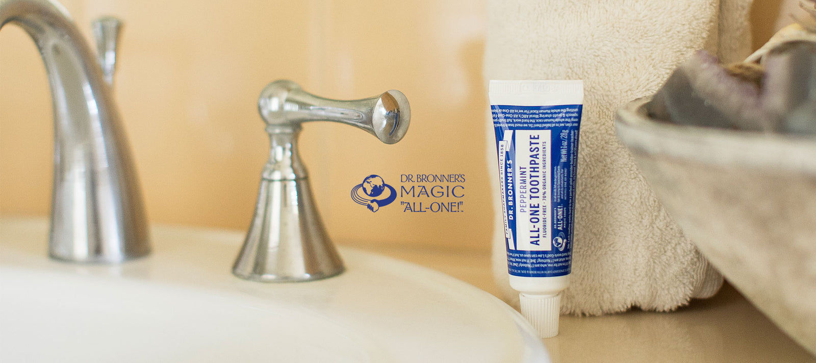 Dr Bronner's personal care banner