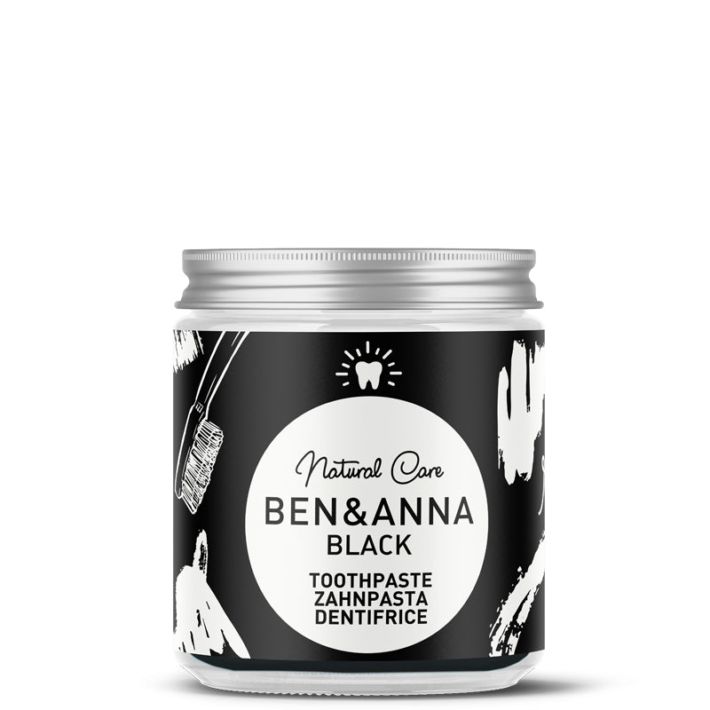 Ben & Anna Natural Toothpaste Black Fluoride Free Jar 100ml