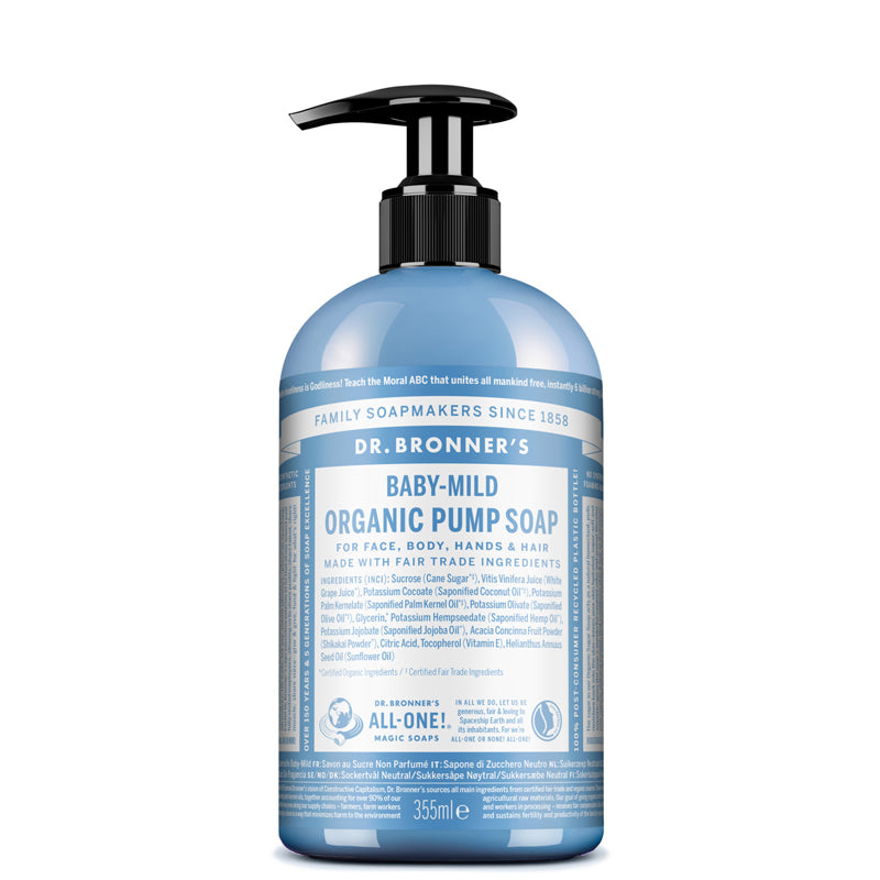 Dr Bronner's Baby Mild Organic Pump Soap 355ml