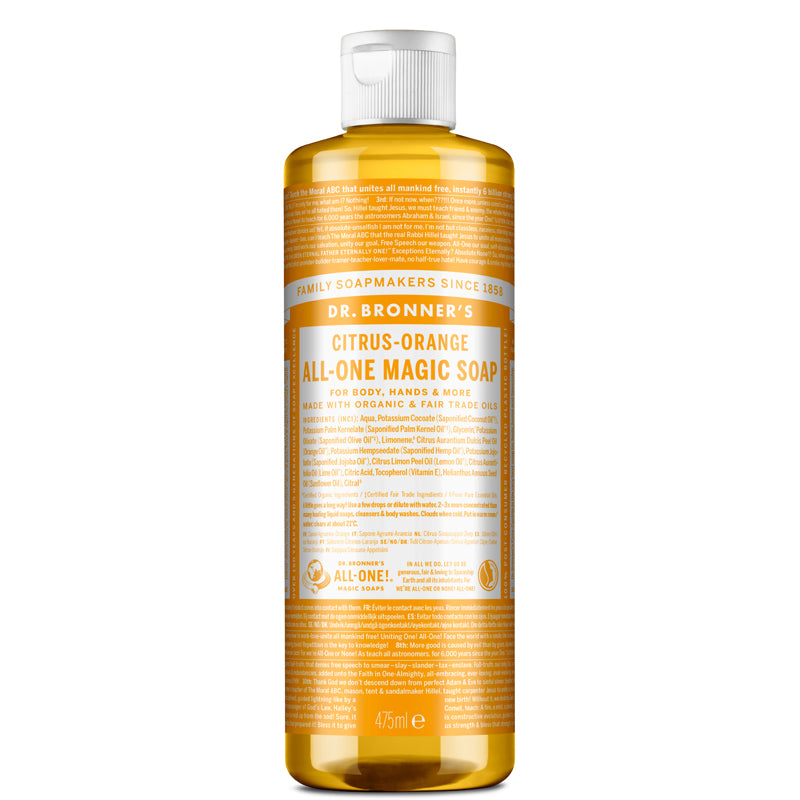 Dr Bronner&#39;s Citrus-Orange Magic Soap 475ml