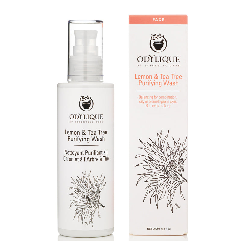 Odylique by Essential Care Lemon &amp; Tea Tree Purifying Wash 200ml with box