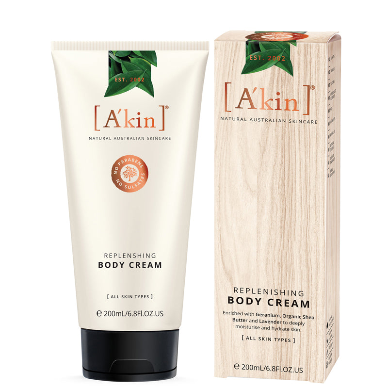 A&#39;kin Replenishing Body Cream Box