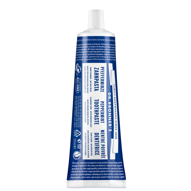 Dr Bronner's Peppermint Toothpaste 105ml