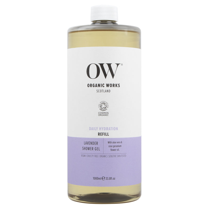 Organic Works Lavender Shower Gel Refill 1L